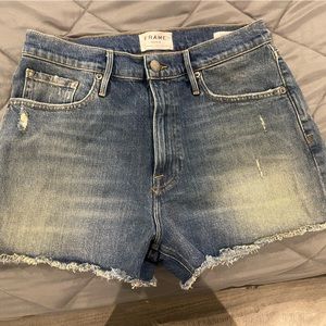 Frame denim jean shorts